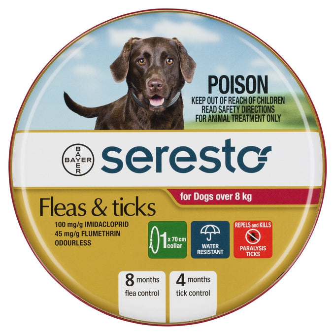 Seresto Flea & Tick Collar For Dogs Over 8kg - Just For Pets Australia