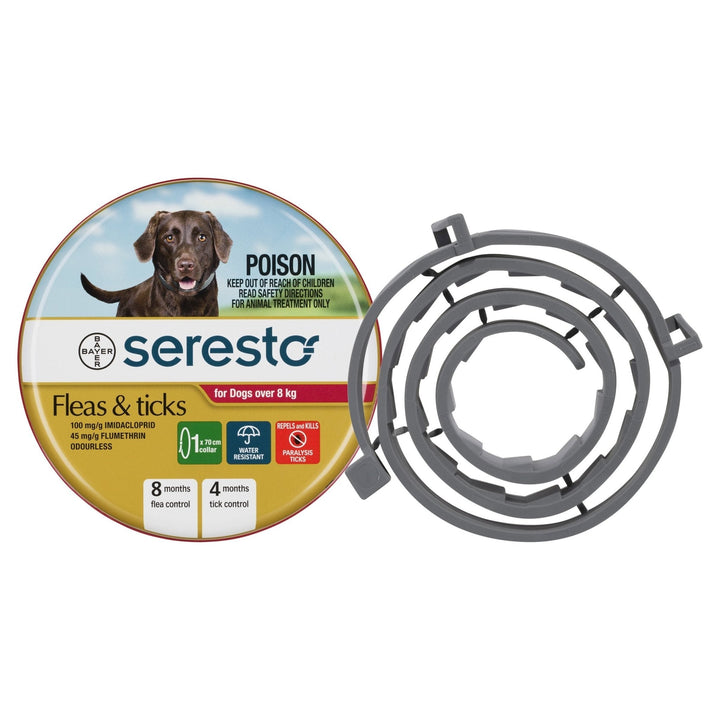 Seresto Flea & Tick Collar For Dogs Over 8kg - Just For Pets Australia