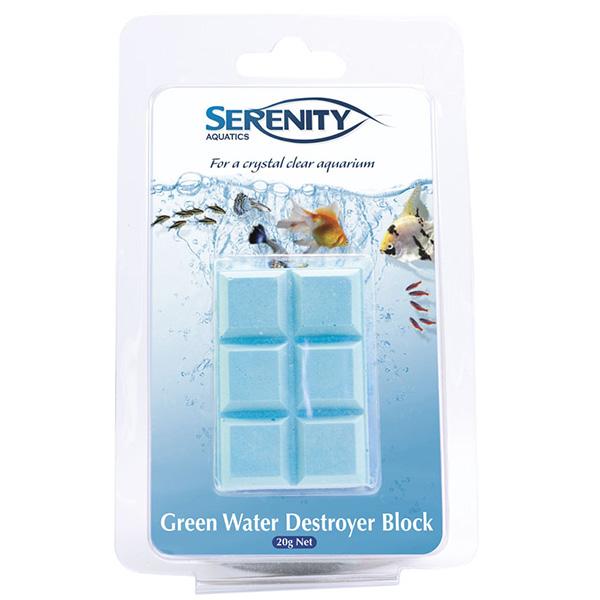 Serenity Green Water Destroyer Block20g - Just For Pets Australia