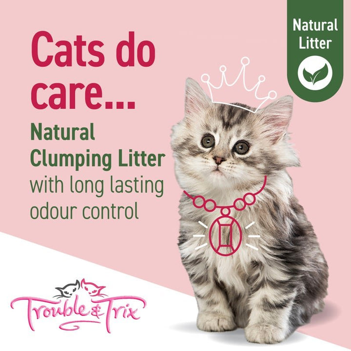 Trouble & Trix Natural Pellets Cat Litter - Cherry Blossom - Just For Pets Australia