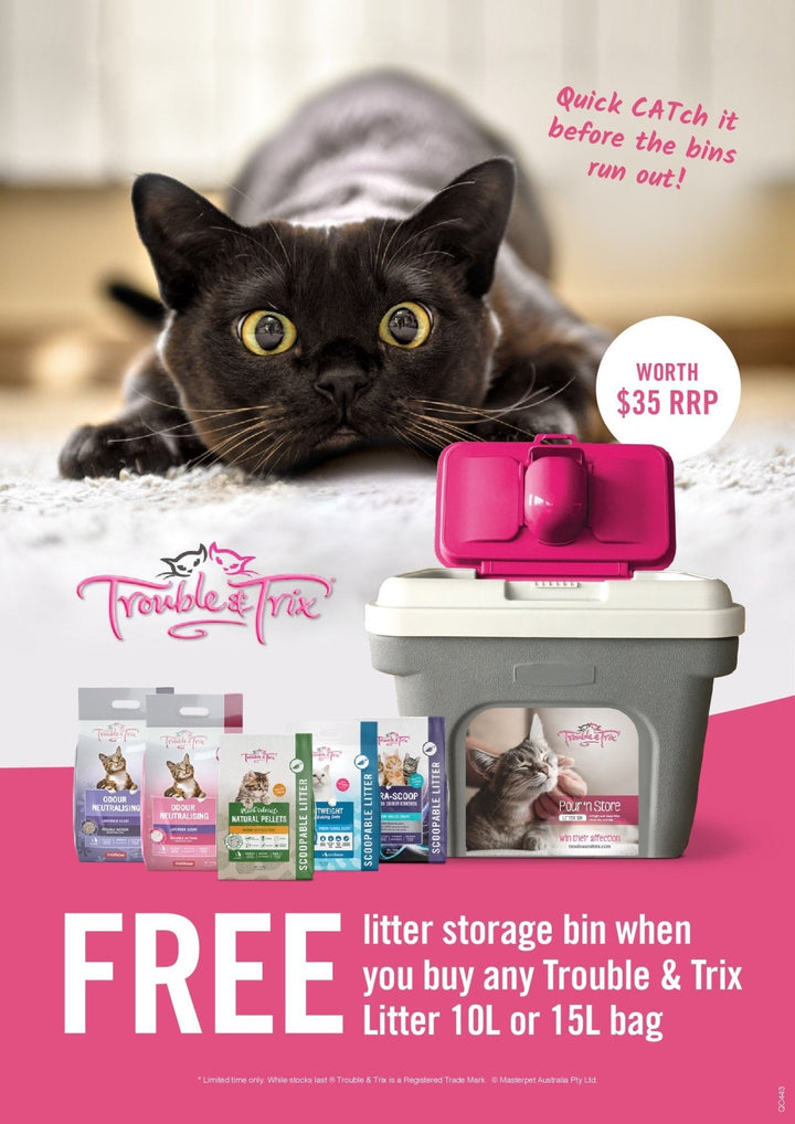 Trouble & Trix Storage Container - Just For Pets Australia