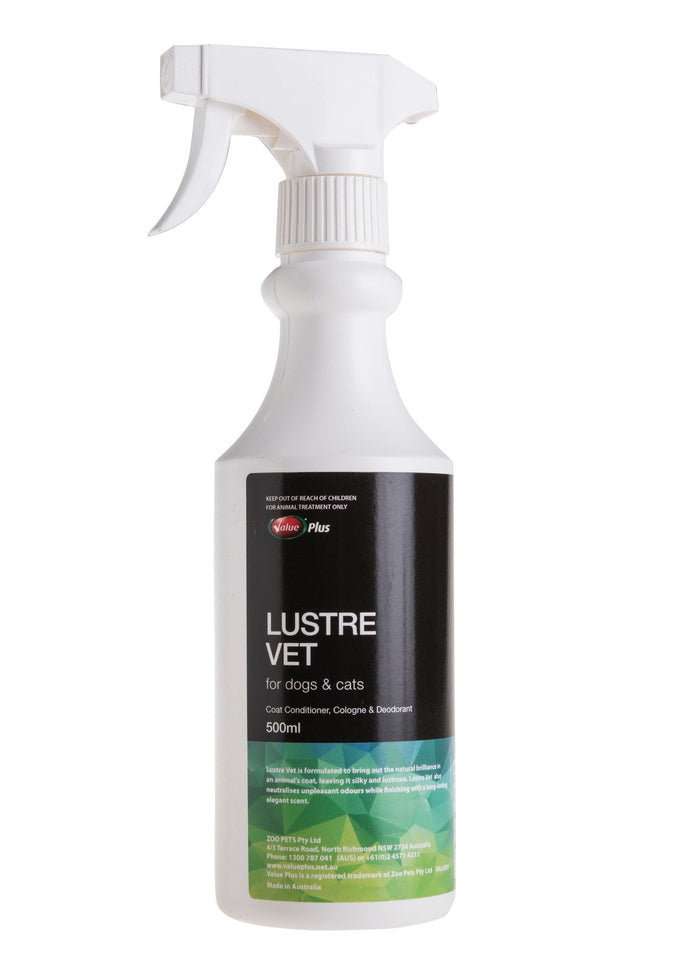 Value Plus Lustre Vet 250ml Cologne/Deodrant - Just For Pets Australia