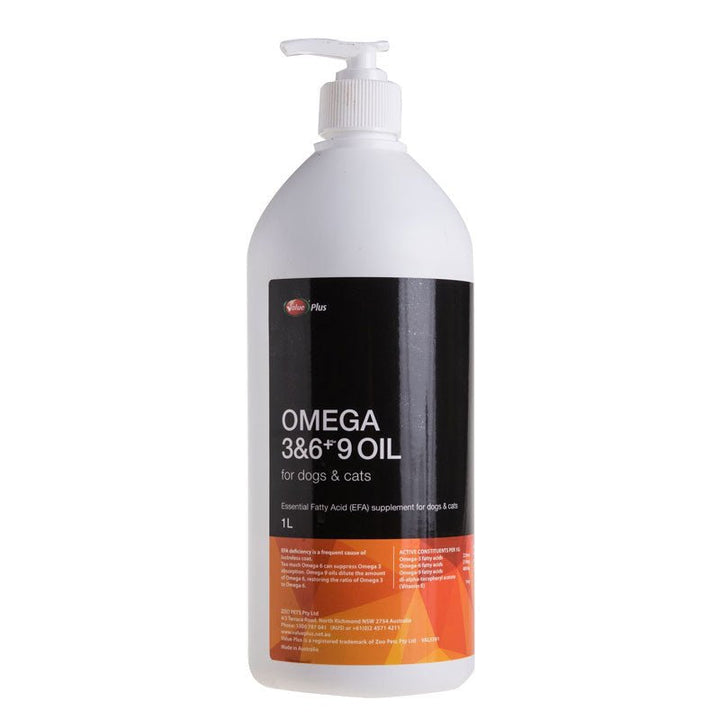 Value Plus Omega 3 + 6 + 9 Oil - Just For Pets Australia