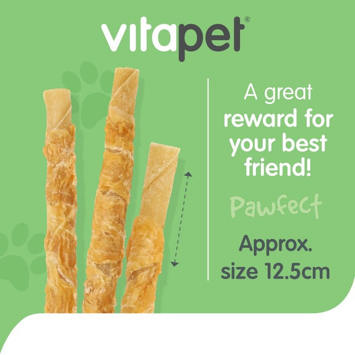 VitaPet Chewz Chicken Wrapped Rawhide - Just For Pets Australia