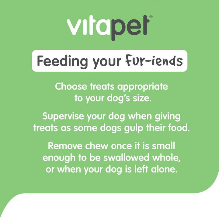 VitaPet Chewz Dog Treats Chicken Wrapped Rawhide Mini Bones 7pk - Just For Pets Australia