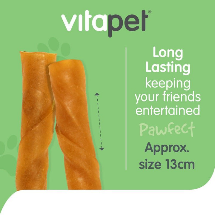 VitaPet Chewz Rawhide Barrels filled with Chicken Liver 400g - Just For Pets Australia