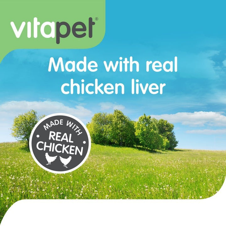 VitaPet Chewz Rawhide Barrels filled with Chicken Liver 400g - Just For Pets Australia