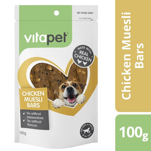 VitaPet Chicken Muesli Bars 100g - Just For Pets Australia