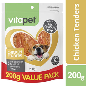 VitaPet Dog Treats Chicken Tenders - Just For Pets Australia