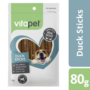 VitaPet Duck Sticks 80g - Just For Pets Australia