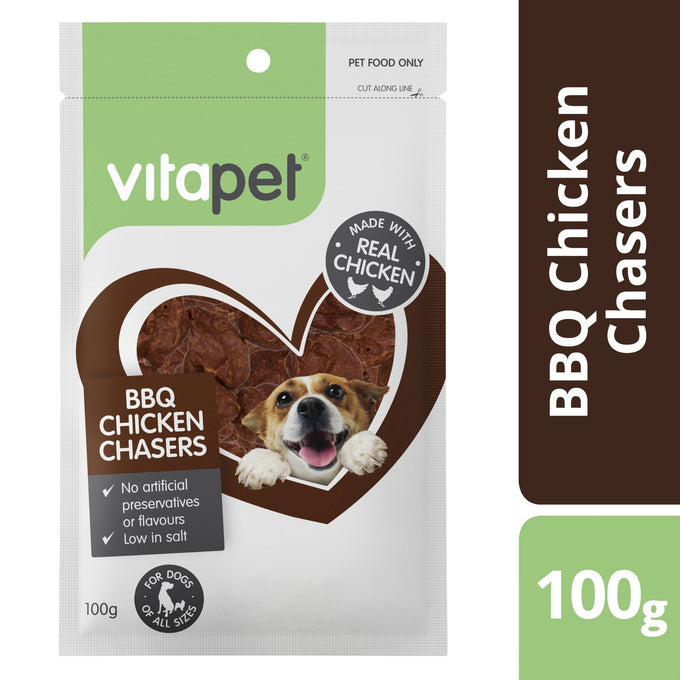 VitaPet Jerhigh BBQ ChickenChaser 100g - Just For Pets Australia