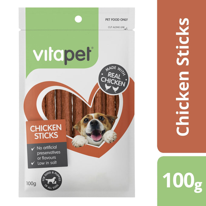 VitaPet JerHigh Chicken Stick 100g - Just For Pets Australia