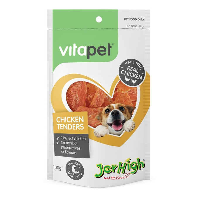 VitaPet JerHigh Chicken Tenders - Just For Pets Australia