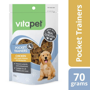 VitaPet Pocket Rewards Puppy Treats Chicken & Sweet Potato 70g - Just For Pets Australia