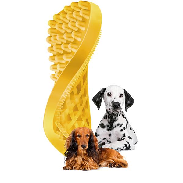 Pet + Me Brush Yellow - Just For Pets Australia
