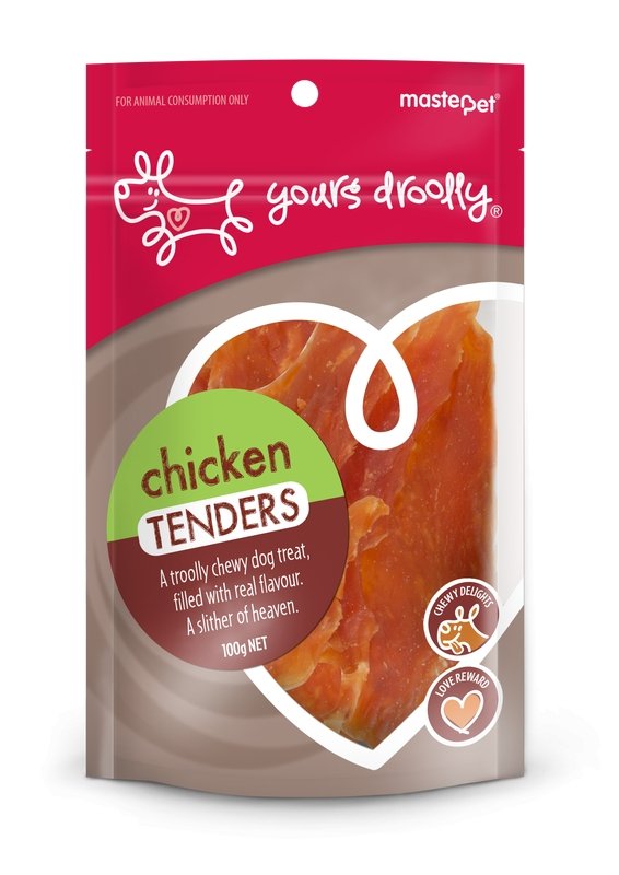 Yours Droolly Chicken Tenders - Just For Pets Australia