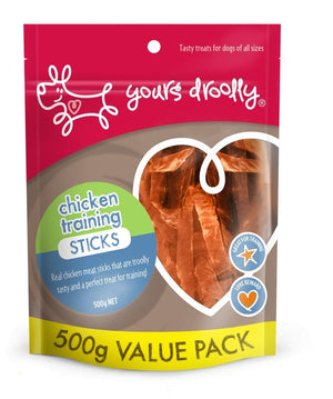 Yours Droolly Chicken Training Treats 500g - Just For Pets Australia