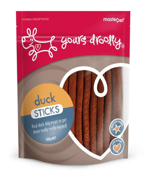 Yours Droolly Duck Sticks - Just For Pets Australia